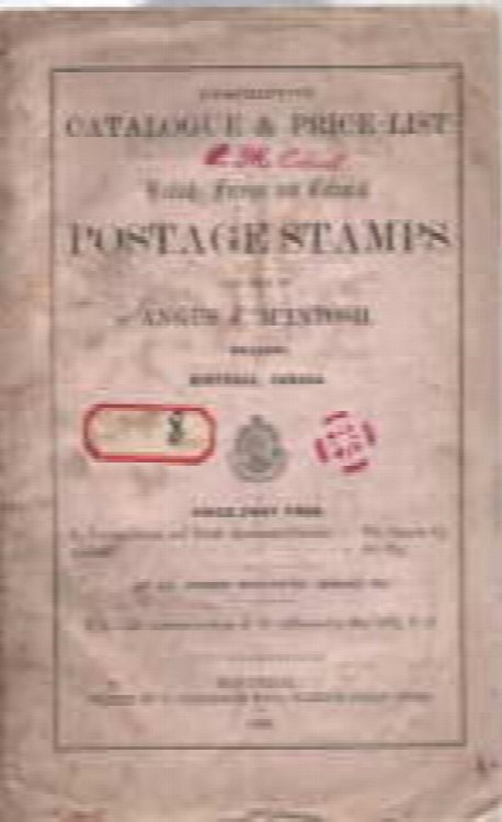 British, Foreign and Colonial Postage Stamps For Sale By Angus J. McIntosh, Dealer, Montreal, Canada