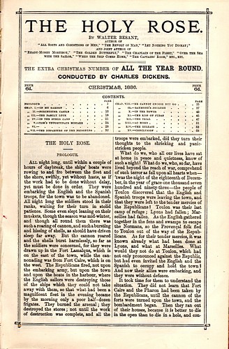 All the Year Round. Extra Christmas Number for 1886. The Holy Rose