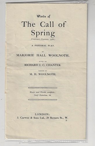 The Call of Spring A Pastoral Play (1915)