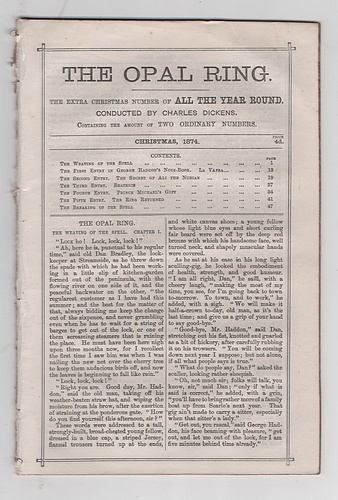 The Opal Ring: Extra Christmas Number for All the Year Round, 1874