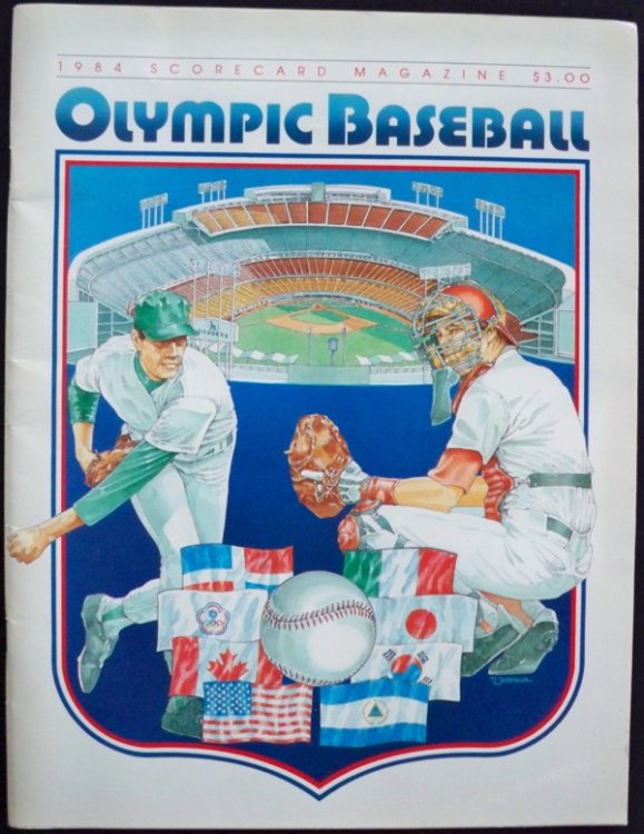 OLYMPIC BASEBALL, 1984 SCORECARD MAGAZINE