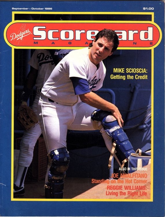 DODGERS GAME SCORECARD MAGAZINE, SEPTEMBER - OCTOBER 1986