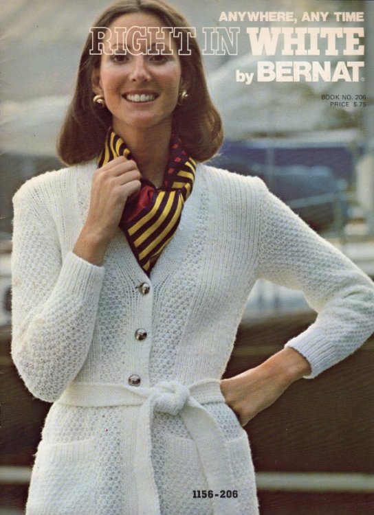 RIGHT IN WHITE BY BERNAT, BOOK NO. 206