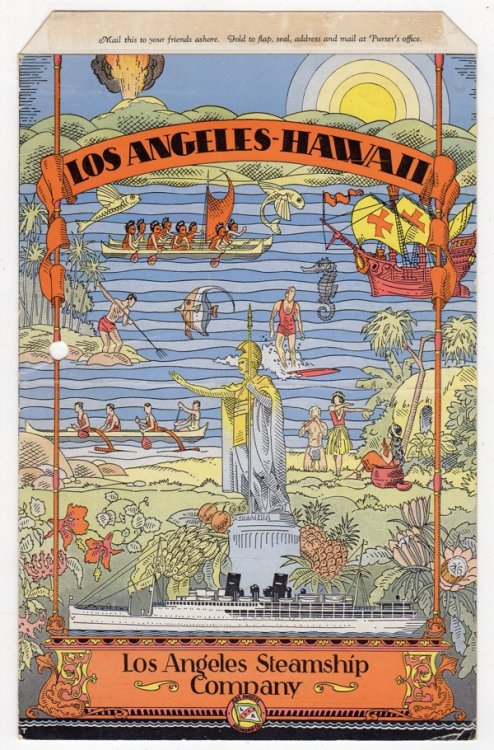 SOUVENIR LUNCHEON MENU OF THE ALL DAY CRUISE ON THE S.S. 