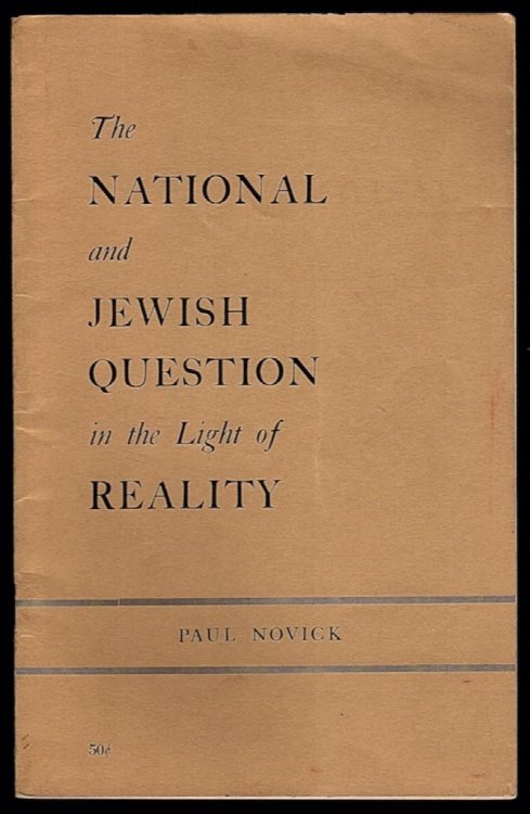 THE NATIONAL AND JEWISH QUESTION IN LIGHT OF REALITY