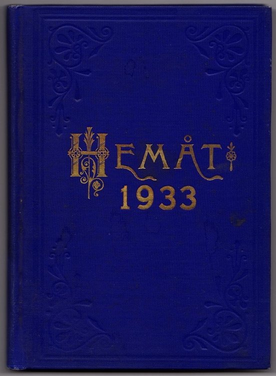 1933 HEMT ILLUSTRERAD KALENDER