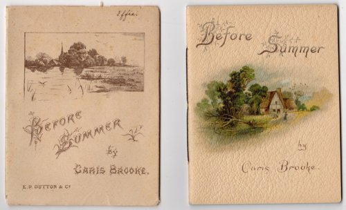 BEFORE SUMMER AND ALSO OTHER POEMS
