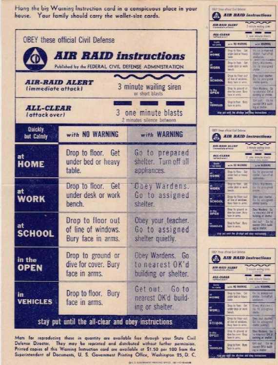 AIR RAID INSTRUCTIONS