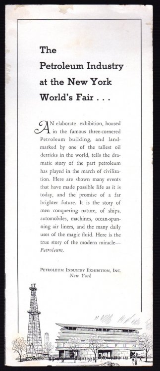 THE PETROLEUM INDUSTRY AT THE NEW YORK WORLD'S FAIR.