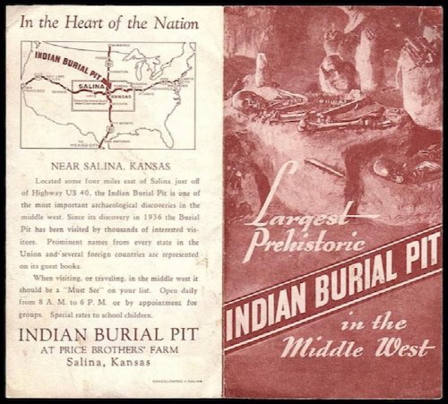 LARGEST PREHISTORIC INDIAN BURIAL PIT IN THE MIDDLE WEST