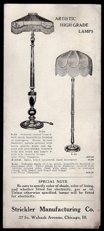 ARTISTIC HIGH GRADE LAMPS