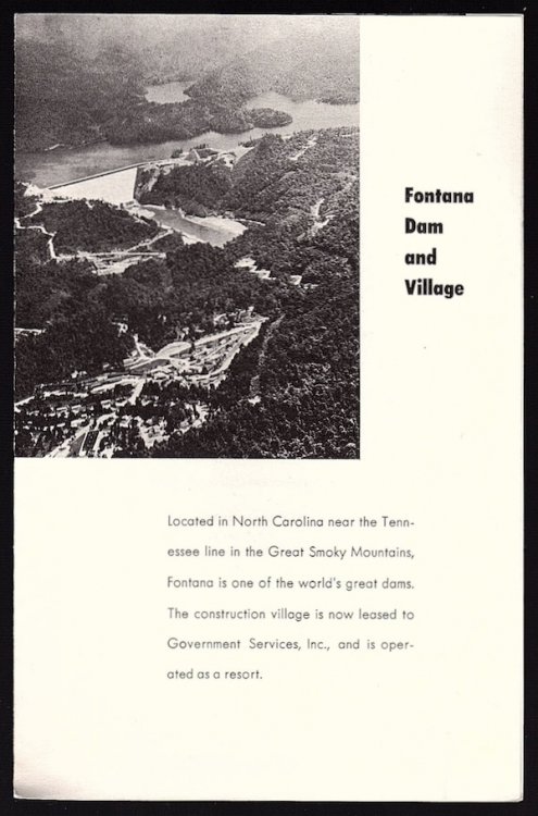 FONTANA DAM AND VILLAGE