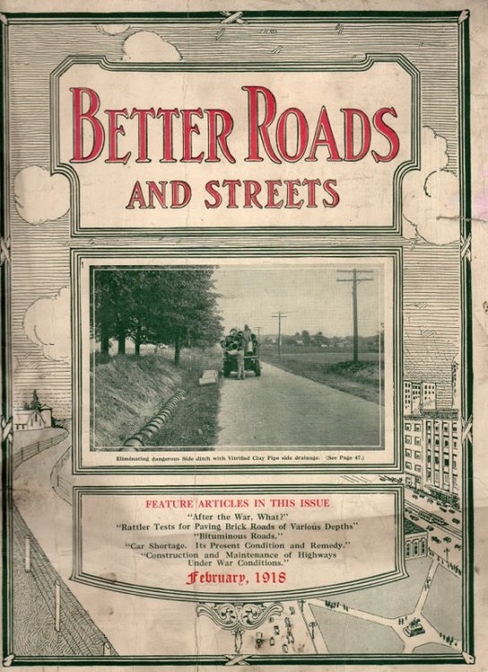 BETTER ROADS AND STREETS, FEBRUARY 1918, VOL. VIII, NO 2