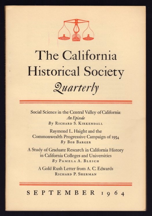 CALIFORNIA HISTORICAL SOCIETY QUARTERLY, SEPTEMBER 1964, VOL. XLIII, NO. 3
