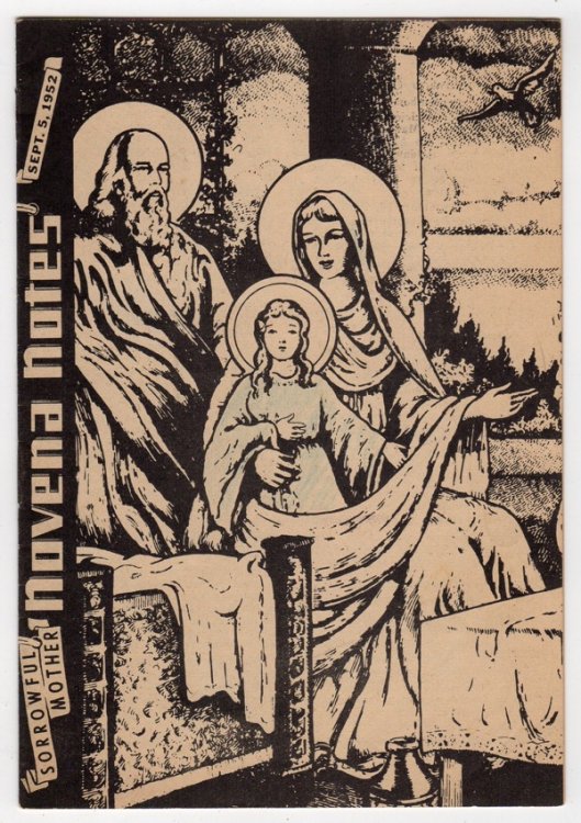 SORROWFUL MOTHER NOVENA NOTES, SEPTEMBER 5, 1952
