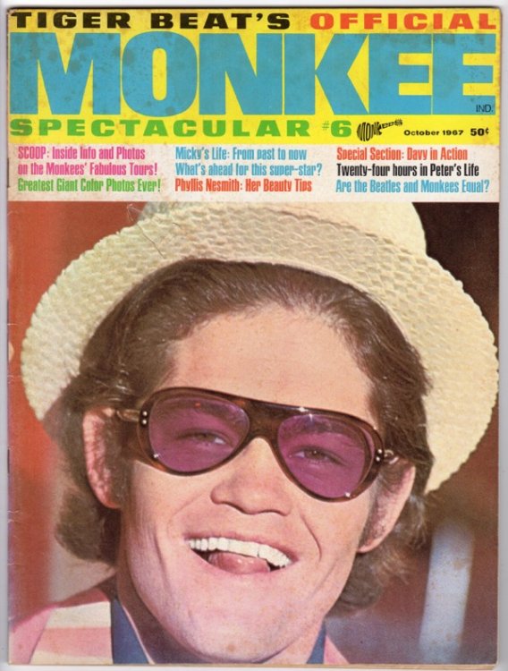 TIGER BEAT'S OFFICIAL MONKEE SPECTACULAR #6, OCTOBER 1967
