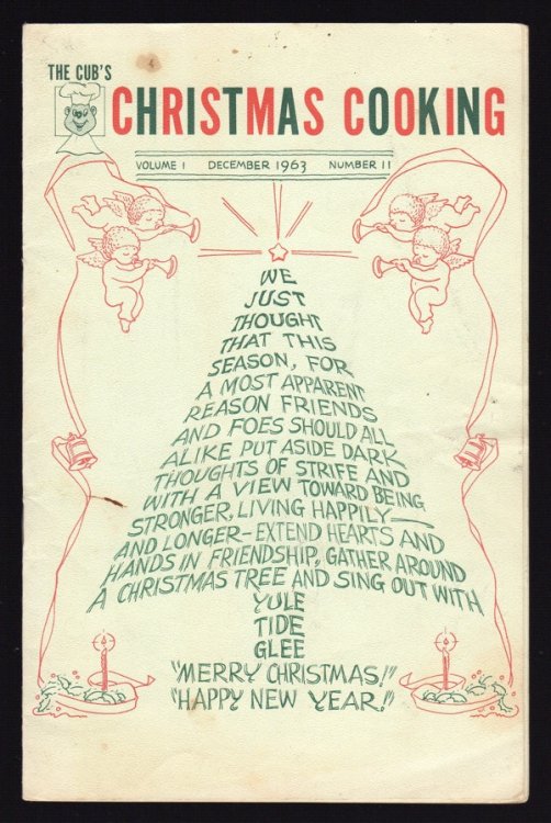 THE CUB'S CHRISTMAS COOKING, DECEMBER 1963, VOL. I, NO. II