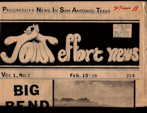 JOINT EFFORT NEWS, VOL. 1, NO. 2, FEB. 15-28, 1973
