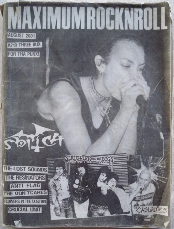 MAXIMUMROCKNROLL, AUGUST 2001, ISSUE 219 (MAXIMUM ROCKNROLL)