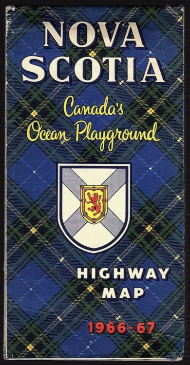 NOVA SCOTIA: CANADA'S OCEAN PLAYGROUND HIGHWAY MAP, 1966-67