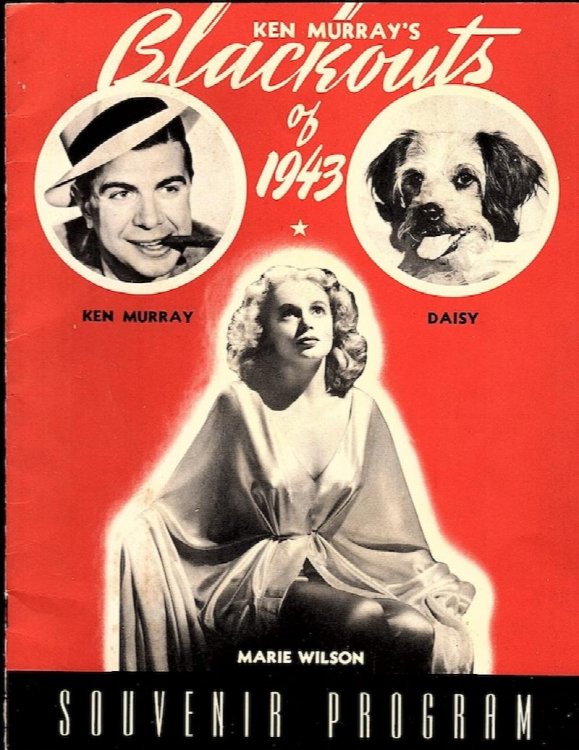 KEN MURRAY'S BLACKOUTS OF 1943, SOUVENIR PROGRAM