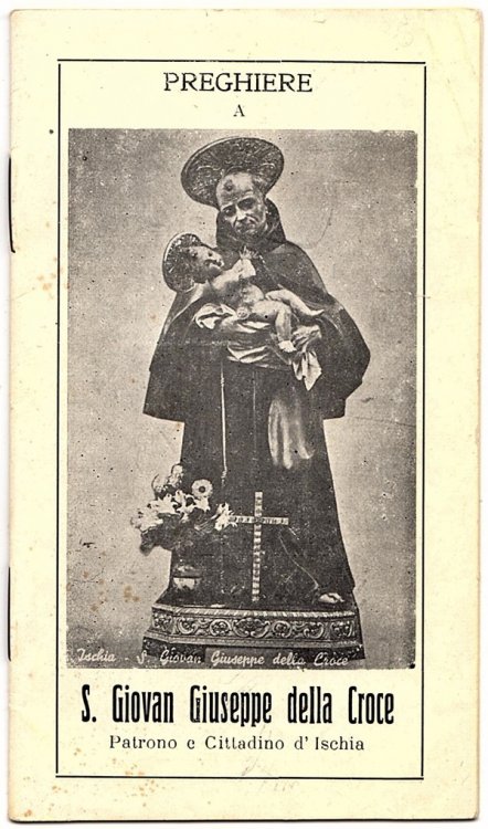 PREGHIERE A S. GIOVAN GIUSEPPE DELLA CROCE: PATRONO E CITTADINO D'ISCHIA