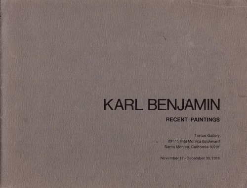KARL BENJAMIN: RECENT PAINTINGS