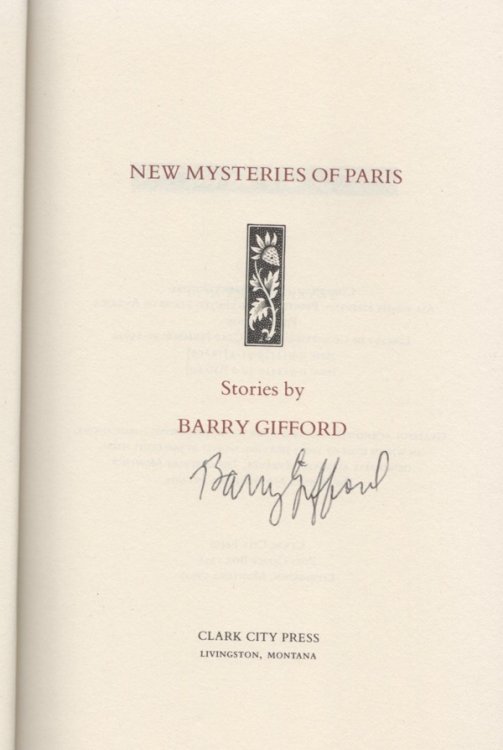NEW MYSTERIES OF PARIS: STORIES