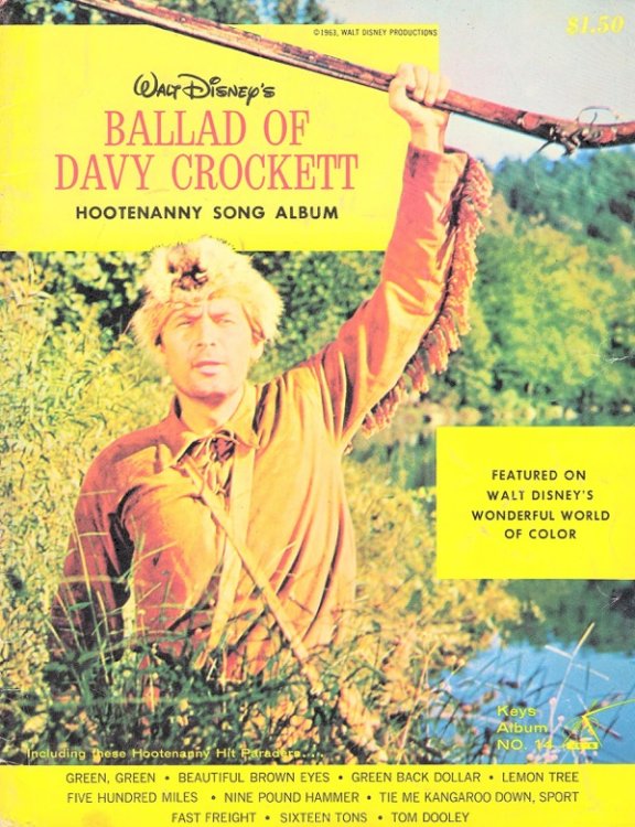 WALT DISNEY'S BALLAD OF DAVY CROCKETT HOOTENANNY SONG ALBUM