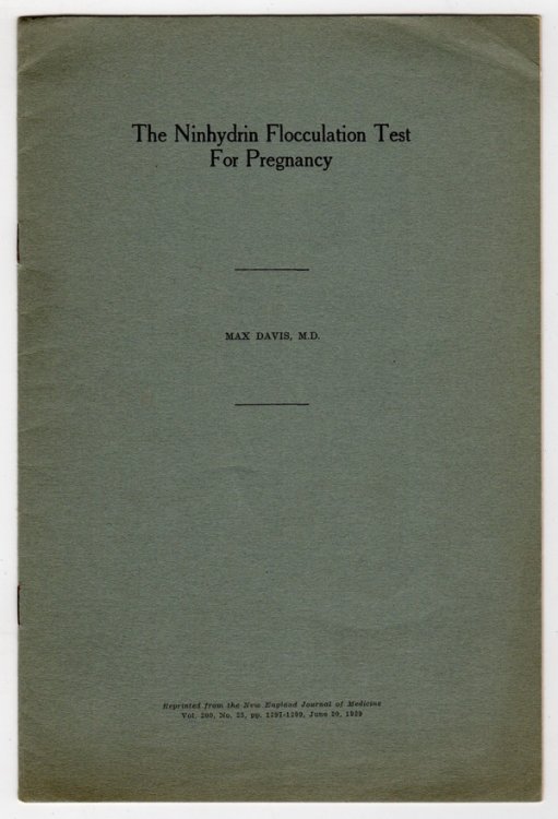 THE NINHYDRIN FLOCCULATION TEST FOR PREGNANCY