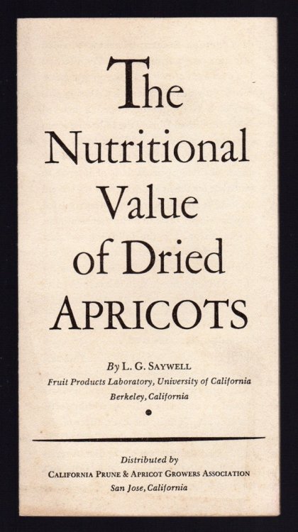 THE NUTRITIONAL VALUE OF DRIED APRICOTS