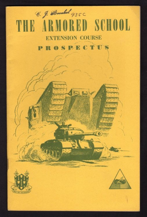 THE ARMORED SCHOOL EXTENSION COURSE PROSPECTUS