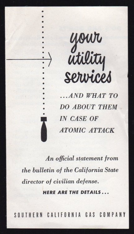 YOUR UTILITY SERVICES.AND WHAT TO DO ABOUT THEM IN CASE OF ATOMIC ATTACK