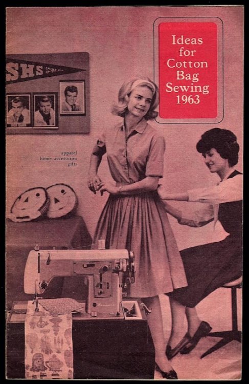 IDEAS FOR COTTON BAG SEWING 1963
