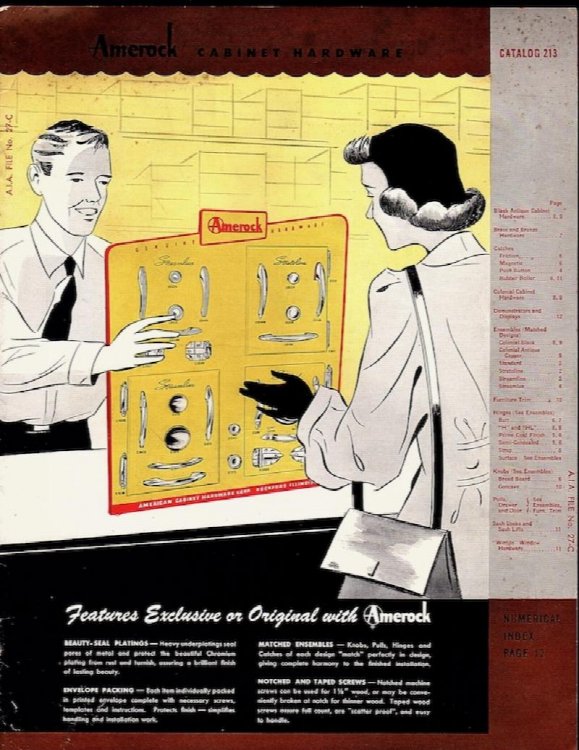 AMEROCK CABINET HARDWARE, CATALOG 213 (A.I.A. FILE NO. 27-C)