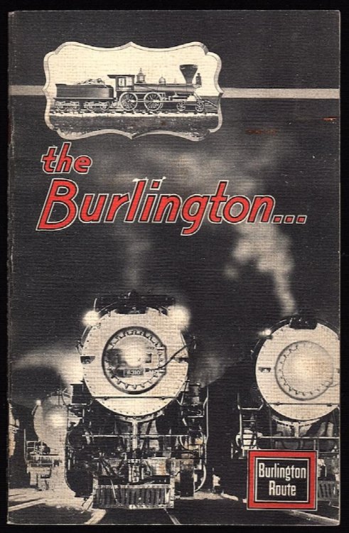 SOUVENIR OF THE CHICAGO, BURLINGTON & QUINCY RAILROAD AND ASSOCIATED LINES (COVER TITLE: THE BURLINGTON.AND A CENTURY OF PROGRESS)