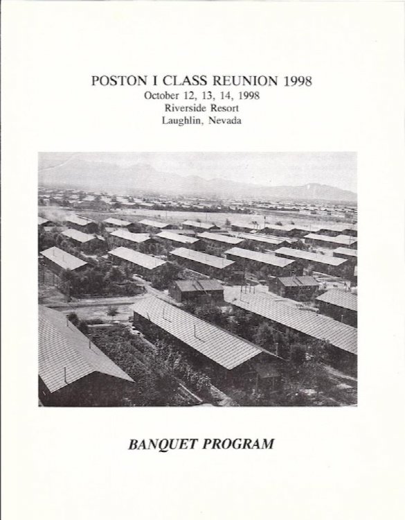 POSTON I CLASS REUNION 1998, OCTOBER 12, 13, 14, 1998, RIVERSIDE RESORT, LAUGHLIN, NEVADA: BANQUET PROGRAM