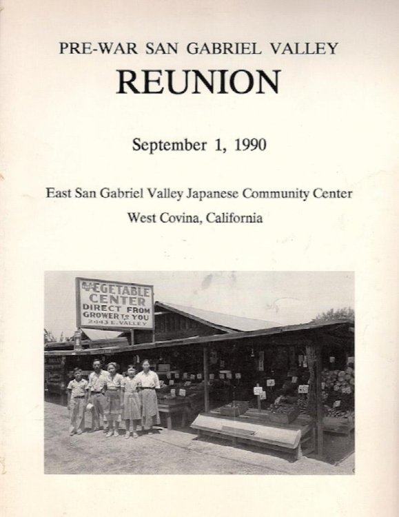 PRE-WAR SAN GABRIEL VALLEY REUNION, SEPTEMBER 1, 1990