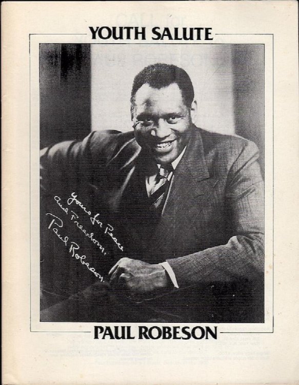 HERE WE STAND TO LIVE LIKE PAUL ROBESON