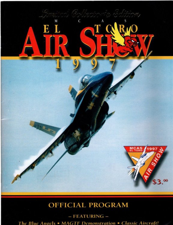 MCAS El Toro Air Show 1997 Official Program, Limited Collector's Edition