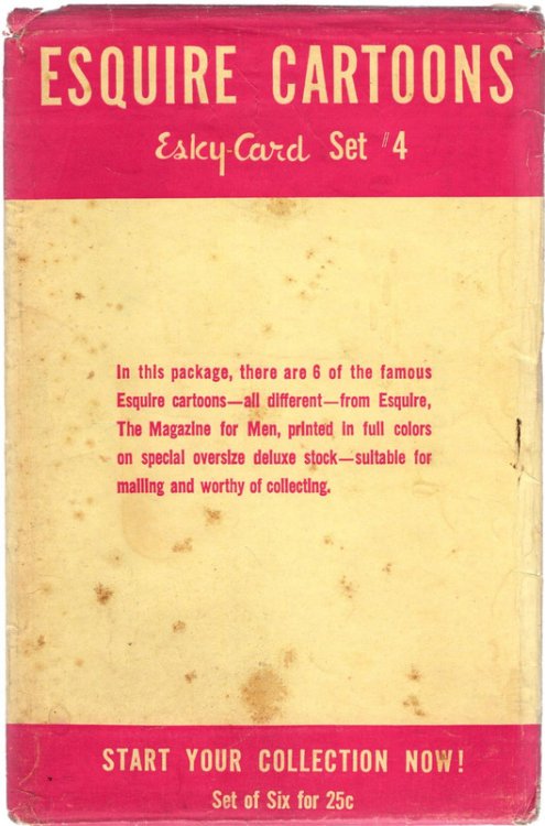 Esquire Cartoons Esky-Card Set #4