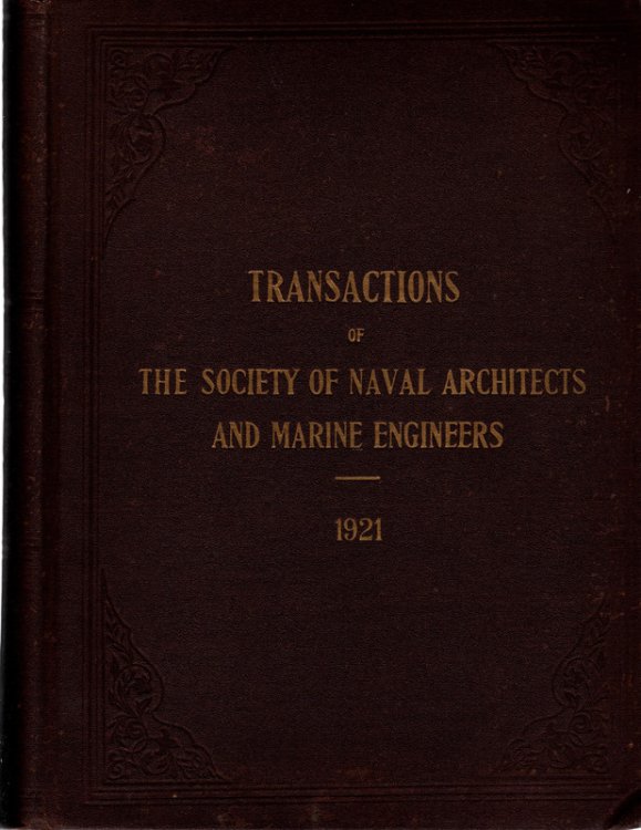 Transactions of The Society Of Naval Architects And Marine Engineers 1921, Volume 29