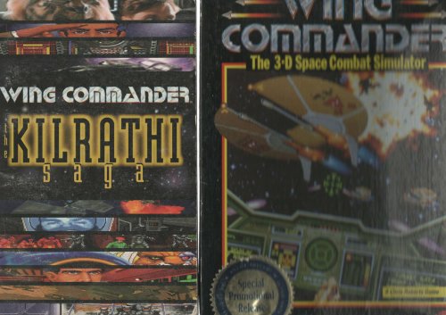 Wing Commander: The 3-D Space Combat Simulator (PC 3.5'' FLOPPY) and Wing Commander III (PC CD-ROM) Ms-Dos Game Collection