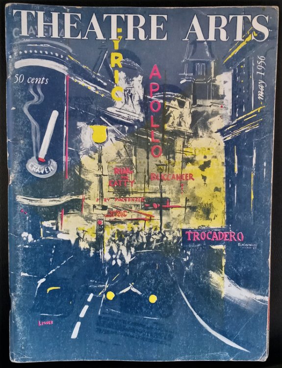 1956-1957, THEATRE ARTS MAGAZINE COLLECTION. Magazines About Drama, Performing Arts, Acting, and the Stage. LOT OF 4 ISSUES: May 1956; October 1956; December 1956; May 1957.