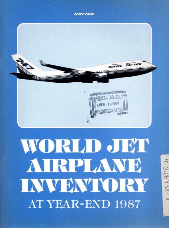 World Jet Airplane Inventory at Year-End 1987