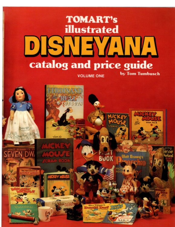TOMART'S ILLUSTRATED DISNEYANA: Catalog and Price Guide by Tom Tumbusch. THREE VOLUME SET. Dayton: Tomart Publications, 1985.
