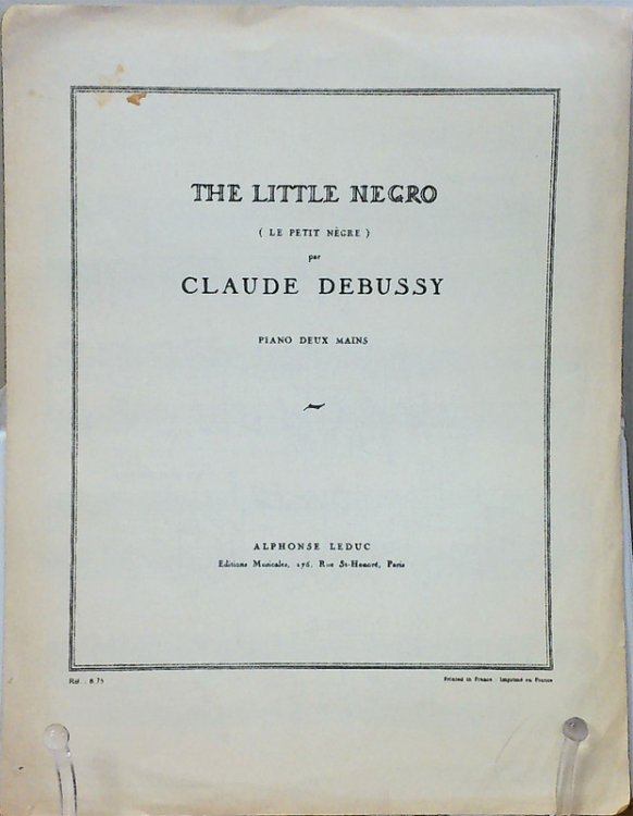 The Little Negro (Le Petit Negre) par Claude Debussy, Piano Deux Mains