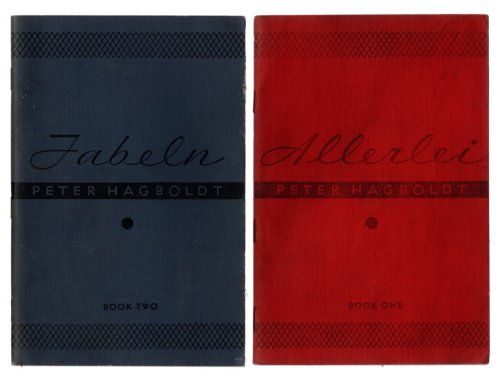 THE HEATH-CHICAGO GERMAN SERIES, Book 1 (ALLERLEI) and Book 2 (Fabeln), edited by Peter Hagboldt. TWO BOOKLET SET. D.C. Heath & Co., 1933.