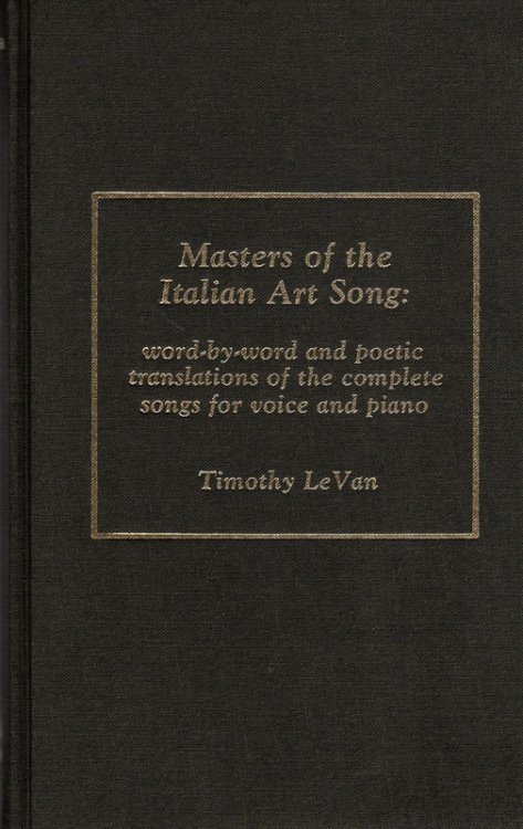 Masters of the Italian Art Song