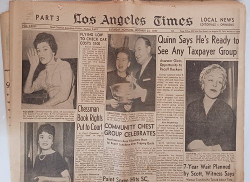 LOS ANGELES TIMES, SATURDAY MORNING, NOVEMBER 23, 1957, PART 3 ONLY: 